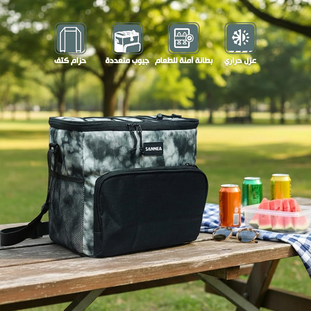 Lunch Bag 15 L, Insulated Thermal Cooler Tote, Double-Lined Waterproof Food Carrier with Adjustable Shoulder Strap for Work, School, Picnic and Travel, BB-514 (Camouflage) - image 2