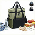 Insulated Lunch Bag Large Capacity Thermal Cooler Bag Double Lined Waterproof Food Carrier With Adjustable Shoulder Strap For Work School Travel Picnic Hot Cold Storage, BB-515 (Green, 24 L) - image 1