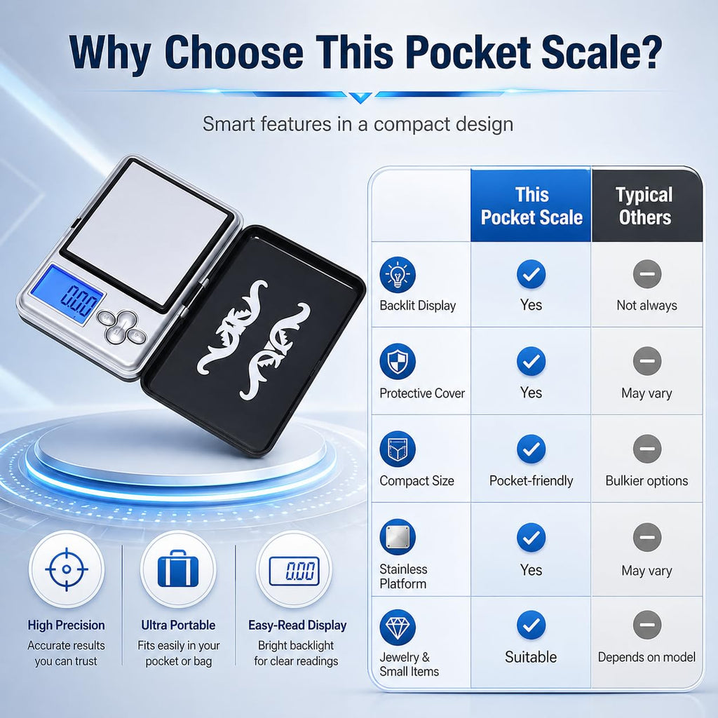 Digital Pocket Scale 200g x 0.01g, Mini Precision Jewelry Scale with LED Display for Gold, Silver, Diamonds, Coins and Small Items, Black and Silver - image 4