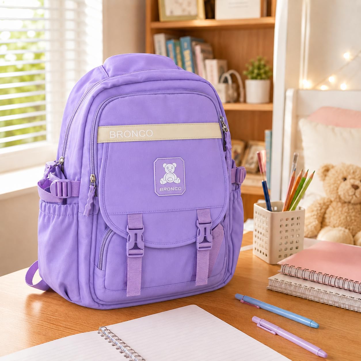 School Backpack for Boys, Large Capacity Lightweight Nylon Bookbag with Multiple Pockets, Breathable Wear-Resistant Student Bag for School, Daily Use and Travel - image 6