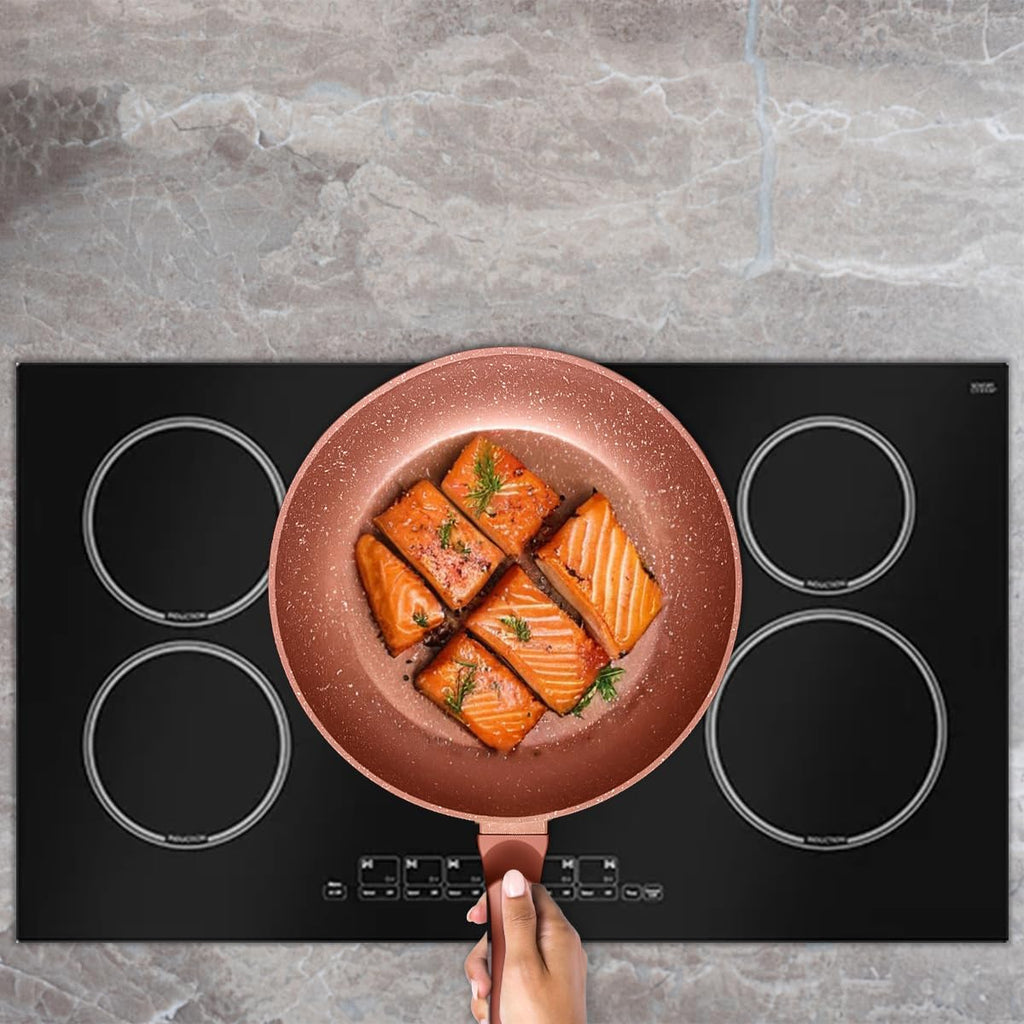 Nonstick Frying Pan 26cm, Granite-Coated Cookware with Soft-Touch Silicone Handle, Easy-Clean Skillet for Eggs, Pancakes and Daily Cooking, Gas Stove Compatible - image 7