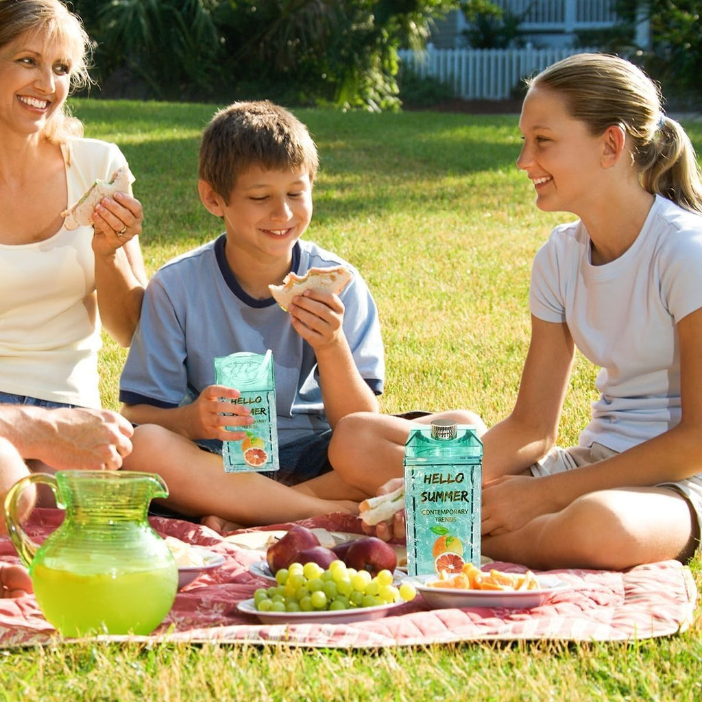 Sports Water Bottle for Kids - Leak-Proof, BPA-Free Milk & Ice Cup with Straw - 400ml, Cute & Portable for Outdoor, Travel, School & Home (Green) - image 6