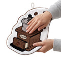 Kitchen Towel, Microfiber Hand and Dish Cloth with Hanging Loop, Soft Absorbent Quick-Dry Towel for Drying Hands, Dishes, Counters and Daily Cleaning, J-457B, Coffee Machine - image 1