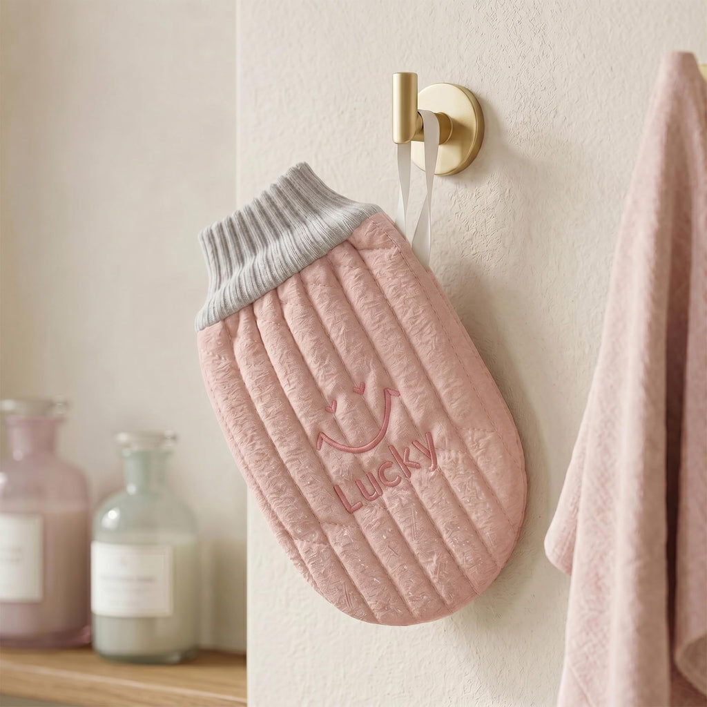 Body Loofah Shower Mitt, lightweight, for Gym Travel Work Home Bathroom, Pink - image 7
