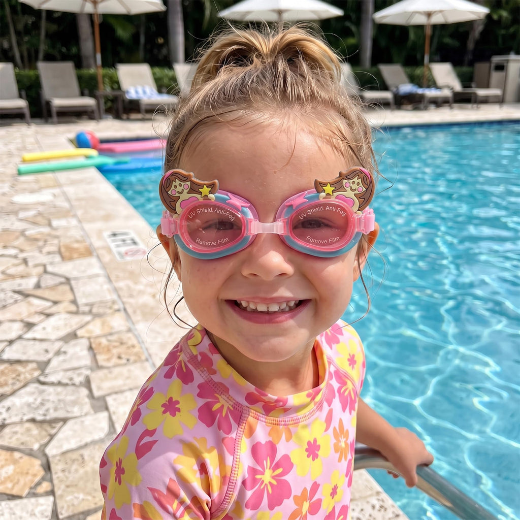 Swimming Goggles with Crystal Clear Safety Lenses, Comfortable Adjustable Strap, Fashionable Swim Eyewear for Pool, Beach and Training, SB-379, Mermaid Pink - image 7