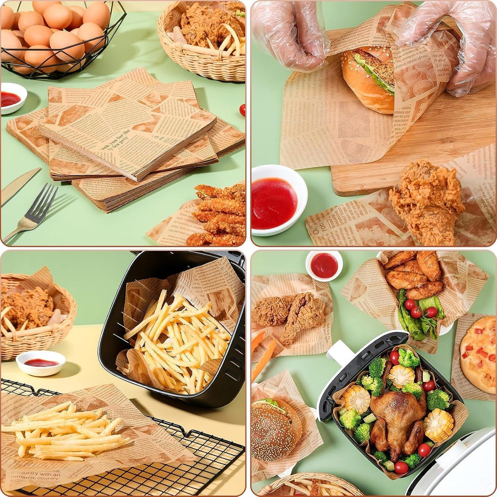 Baking Paper Roll Non Stick Greaseproof Parchment, 5 m x 30 cm, for Oven and Air Fryer Cooking, Food Wrapping for Sandwich and Burger - image 7