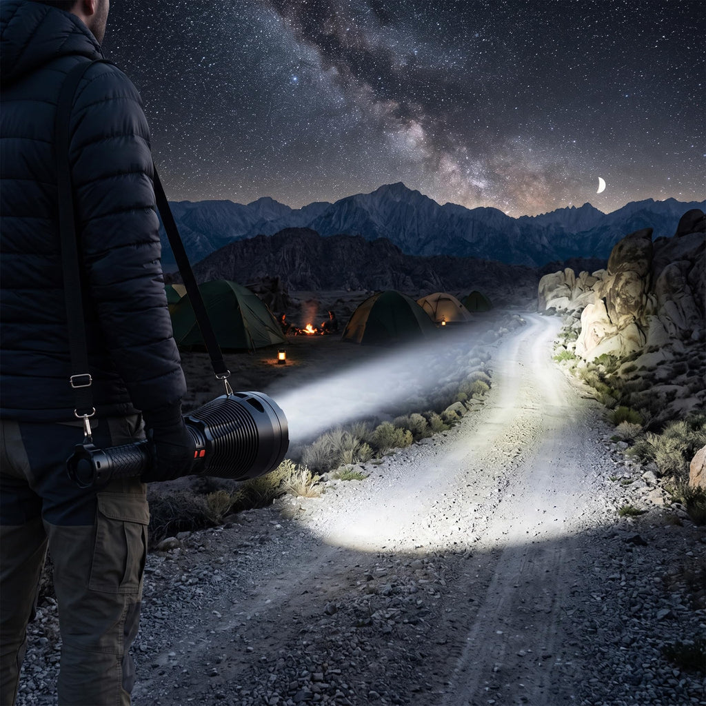 LED Flashlight, High-Power Portable Handheld Emergency Torch with 5 Lighting Modes, Ultra-Bright Big Light Cup, Weather-Resistant Light for Home, Car, Camping and Outdoor Use, W5118 - image 7